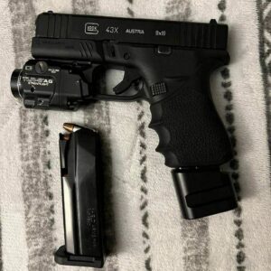 Glock 43X 9mm Semi-Automatic Pistol with Tactical Accessories