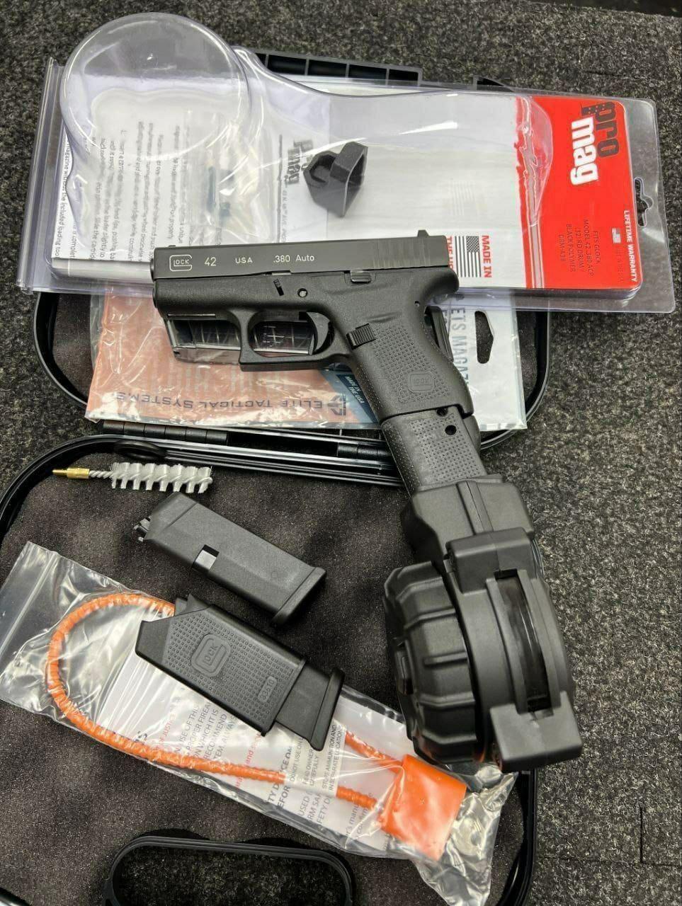 Glock 42 – .380 Auto Semi-Automatic Pistol with ProMag Accessories