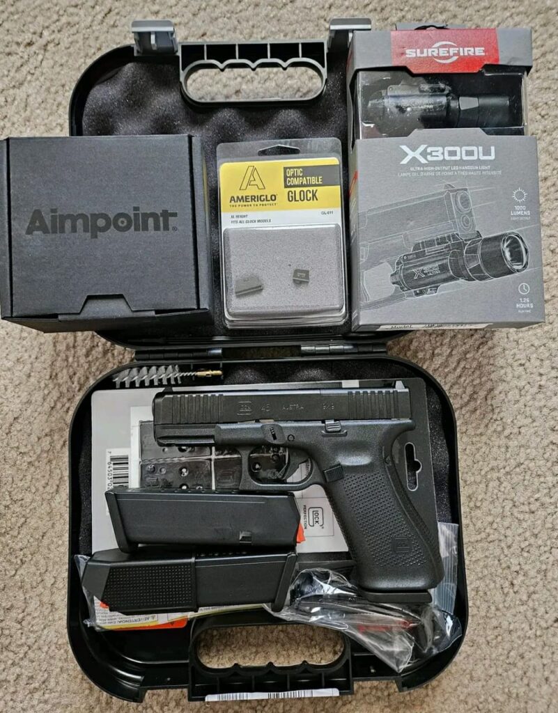 Glock 45 MOS 9mm Semi-Automatic Pistol with Premium Accessories