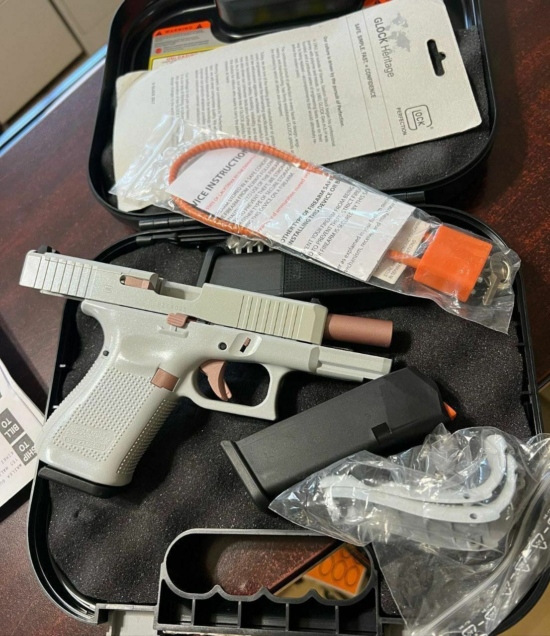 Glock 19 Gen5 9mm Semi-Automatic Pistol (Two-Tone Edition)