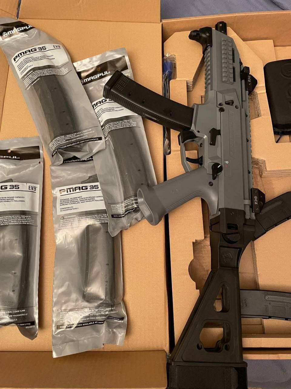 CZ Scorpion EVO 3 S1 9mm Carbine (Gray) – Product Description