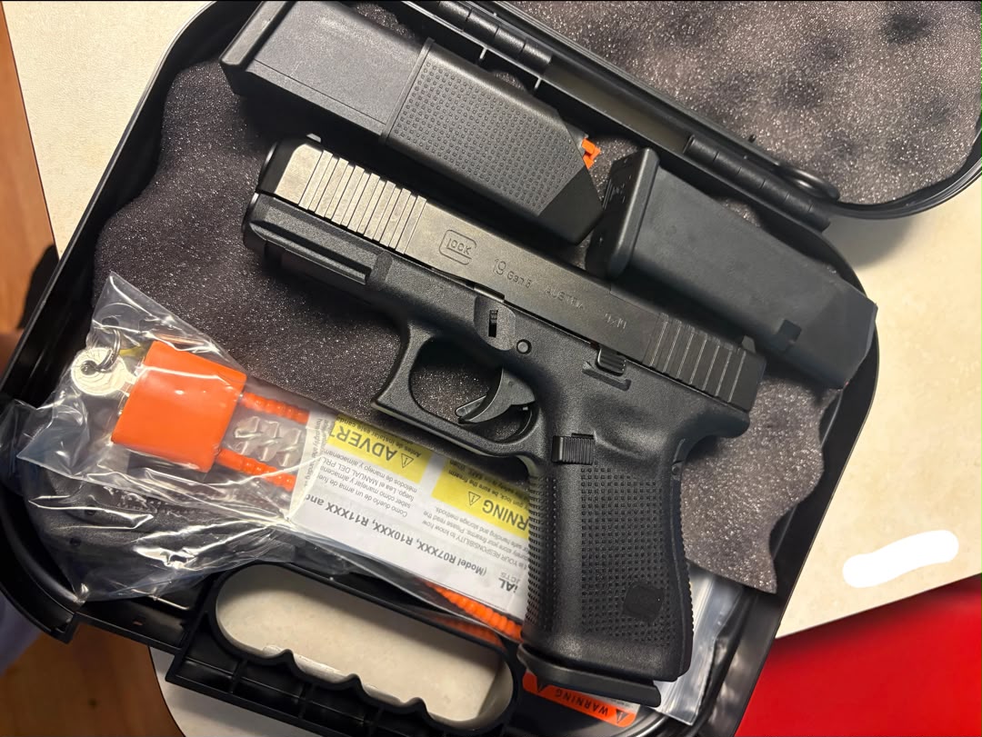 Glock 19 Gen5 9mm Pistol
